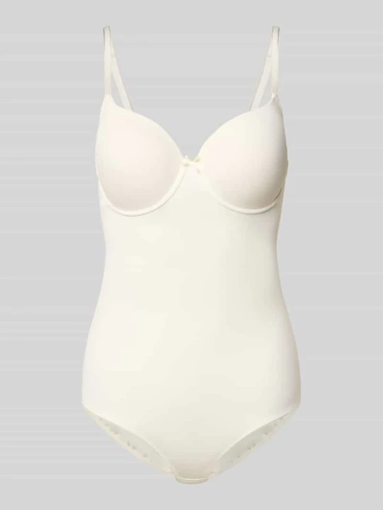 Zdjęcie produktu Body z zapięciem na haftkę, model „NUANCE” Lascana Biały