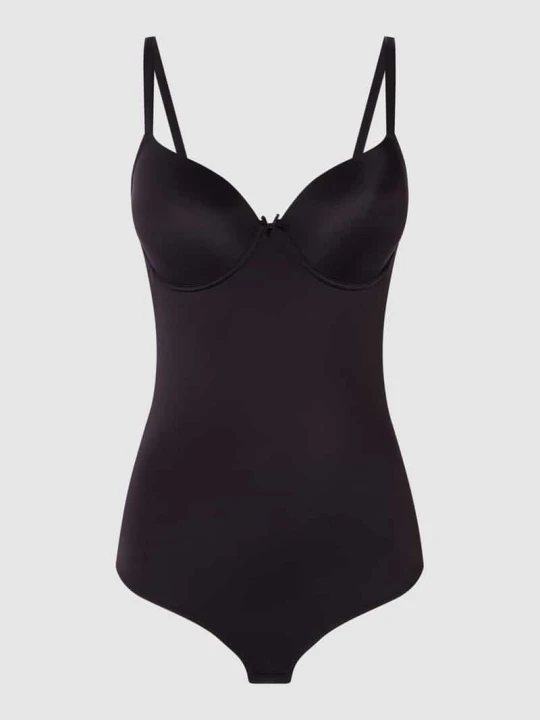 Zdjęcie produktu Body z mikrowłókna Lascana Czarny