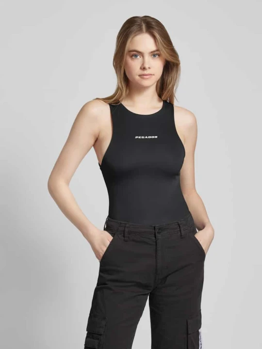 Zdjęcie produktu Body z nadrukiem z logo model ‘MAYA’ Pegador Czarny