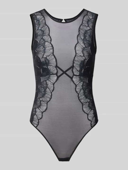 Zdjęcie produktu String-body w półprzezroczystym designie model „Palina Moonlight Kiss” Triumph Czarny