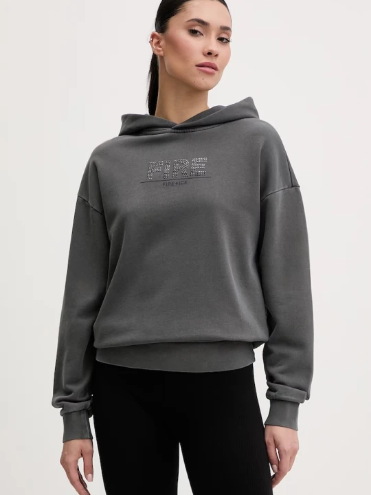 Zdjęcie produktu BOGNER Fire+Ice bluza z kapturem damska bawełniana SIBEL Bogner Fire + Ice szary