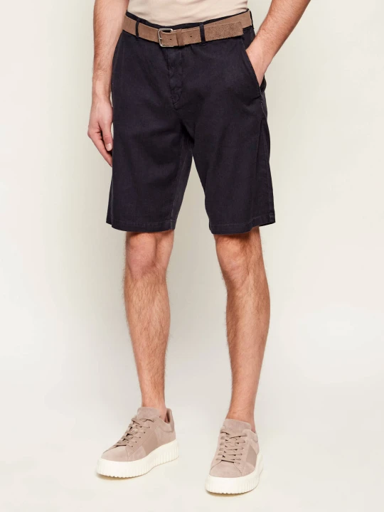 Zdjęcie produktu Bogner Lniane szorty chino COLE-G6 | Regular Fit granatowy