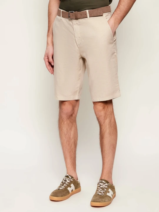 Zdjęcie produktu Bogner Lniane szorty chino COLE-G6 | Regular Fit beżowy