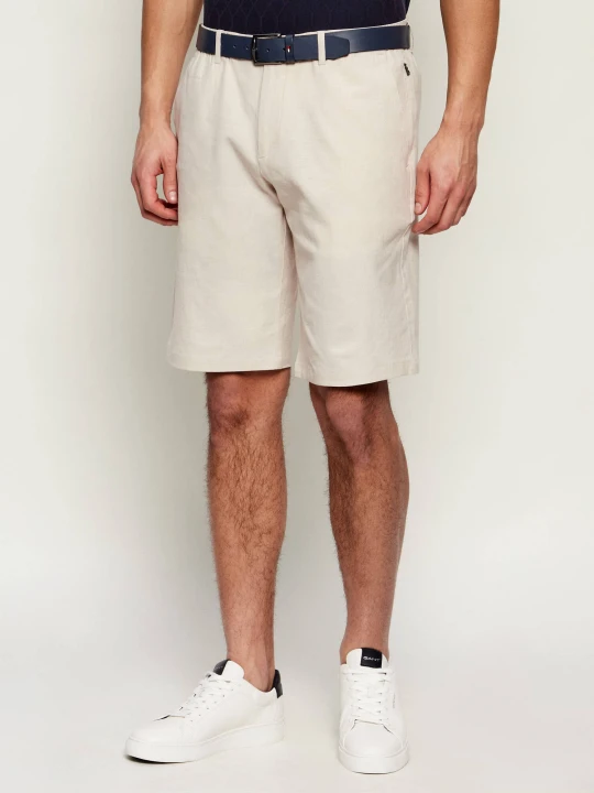 Zdjęcie produktu Bogner Lniane szorty chino MARC-5 | Regular Fit beżowy