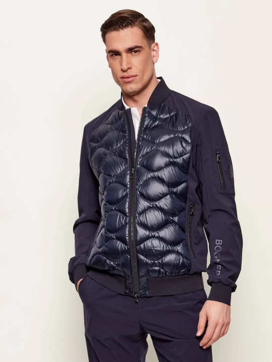 Zdjęcie produktu Bogner Puchowa kurtka bomber AARIN-D | Slim Fit granatowy