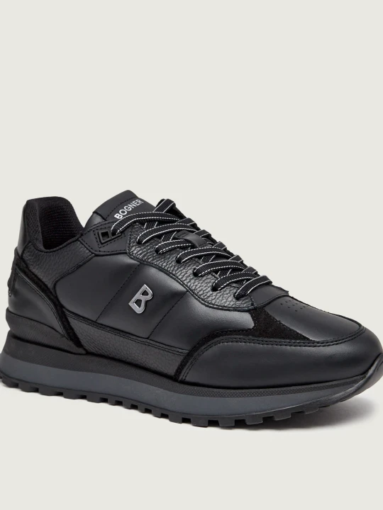 Zdjęcie produktu Bogner Skórzane sneakersy Newport 15 A | zamsz czarny