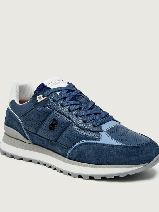 Zdjęcie produktu Bogner Skórzane sneakersy NEWPORT 4 C | zamsz granatowy