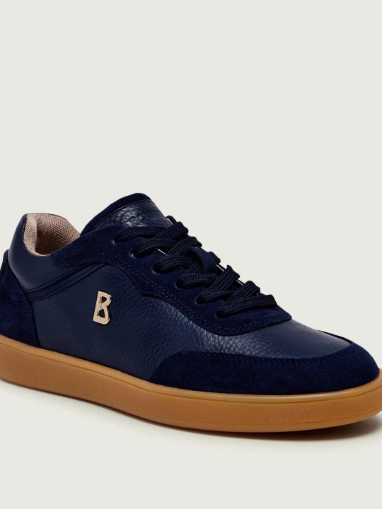 Zdjęcie produktu Bogner Skórzane sneakersy VERONA 1 | zamsz granatowy