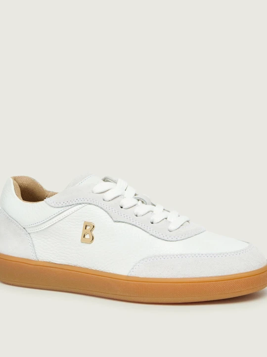 Zdjęcie produktu Bogner Skórzane sneakersy Verona1 | zamsz biały