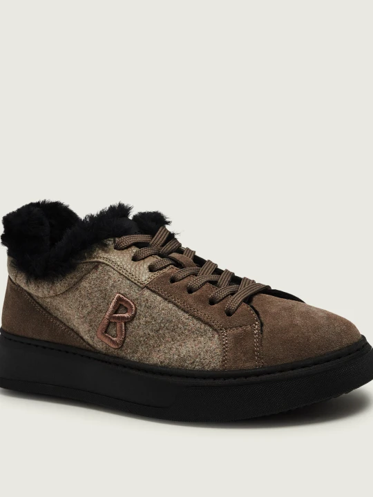 Zdjęcie produktu Bogner Sneakersy Milan 33 | shearling | zamsz | z dodatkiem wełny beżowy