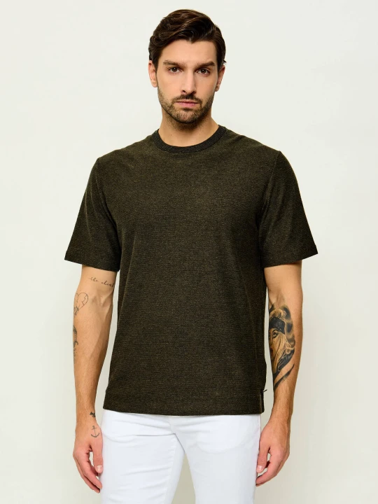 Zdjęcie produktu Bogner T-shirt HORTON | Regular Fit | z dodatkiem jedwabiu i kaszmiru zielony