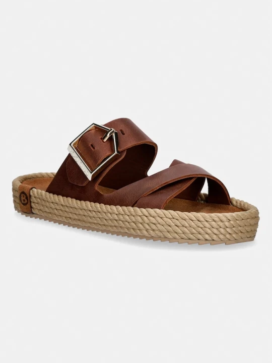 Zdjęcie produktu Bohonomad klapki espadrylowe damskie zamszowe Sevilla brązowy