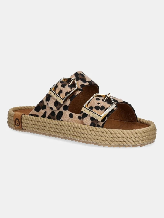 Zdjęcie produktu Bohonomad klapki espadrylowe damskie zamszowe Sydney beżowy