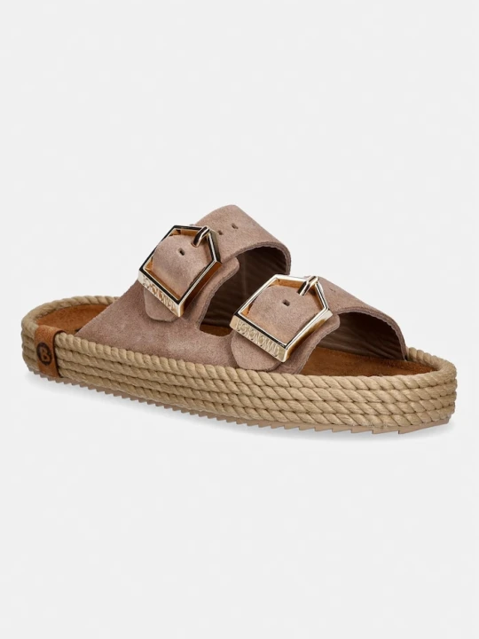 Zdjęcie produktu Bohonomad klapki espadrylowe damskie zamszowe Sydney beżowy