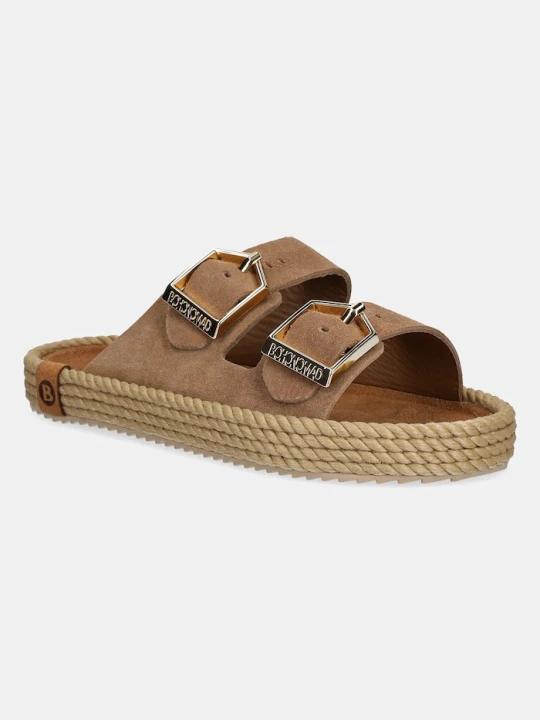 Zdjęcie produktu Bohonomad klapki espadrylowe damskie zamszowe Sydney brązowy