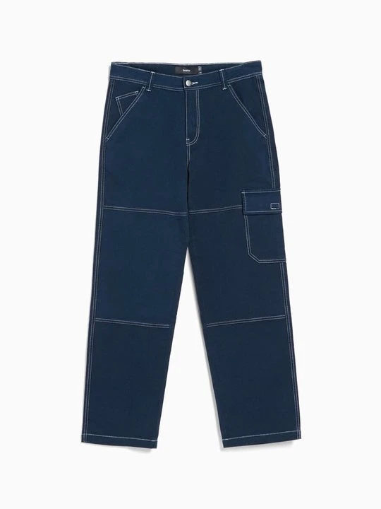 Zdjęcie produktu Bojówki Bershka niebieski