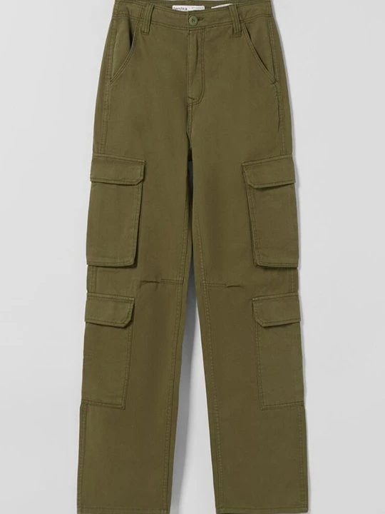 Zdjęcie produktu Bojówki Bershka khaki