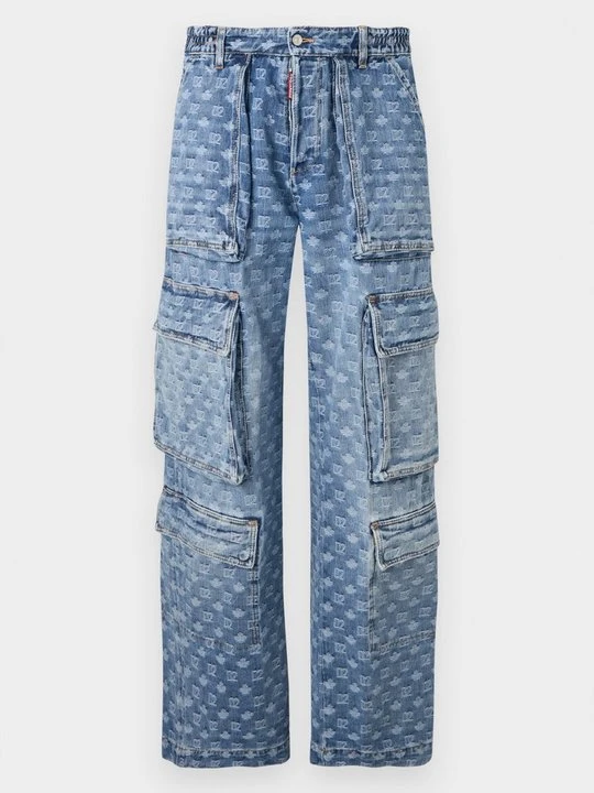 Zdjęcie produktu Bojówki Dsquared2 niebieski denim