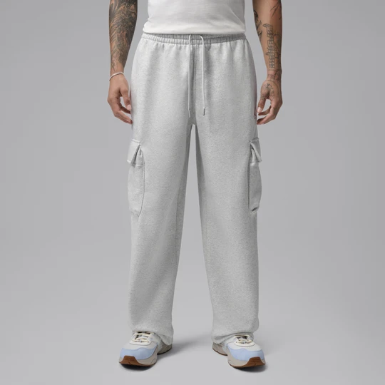 Zdjęcie produktu Bojówki męskie z dzianiny o kroju oversize Jordan Brooklyn - Szary