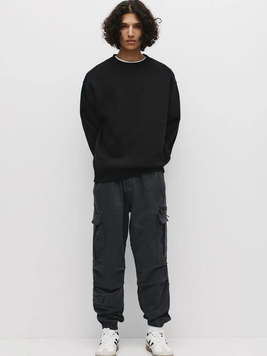 Zdjęcie produktu Bojówki PULL&BEAR ciemnoszary
