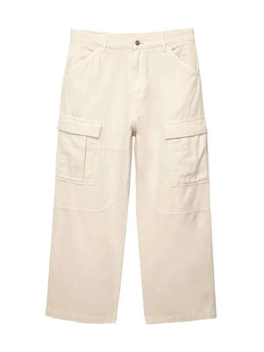Zdjęcie produktu Bojówki PULL&BEAR biały