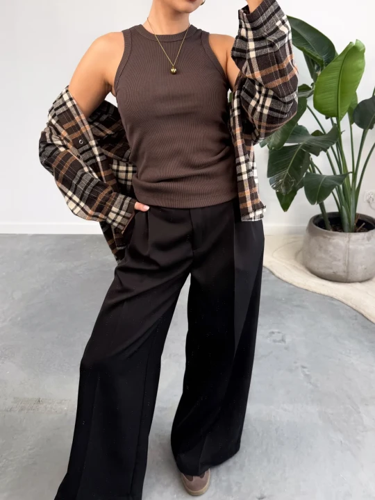 Zdjęcie produktu Bokserka Brązowa Top Tank ClothStore