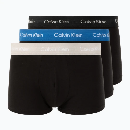 Zdjęcie produktu Bokserki męskie Calvin Klein 0000U2664G Low Rise Trunk 3 pary black / classic blue / black