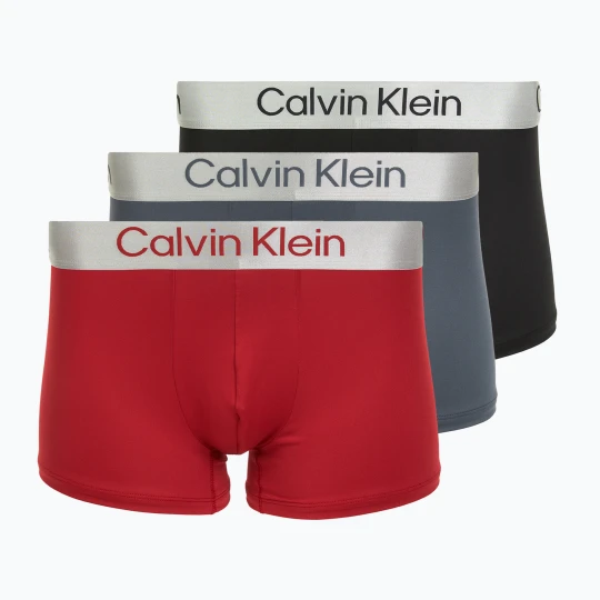 Zdjęcie produktu Bokserki Calvin Klein LV00NB4269 Trunk 3 pary black / adrenaline rush / white / black