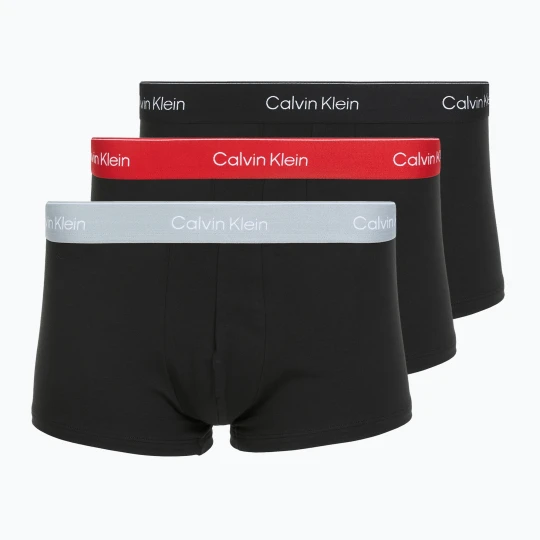 Zdjęcie produktu Bokserki Calvin Klein LV00NB4389 Low Rise Trunk 3 pary black / adrenaline rush / white / black