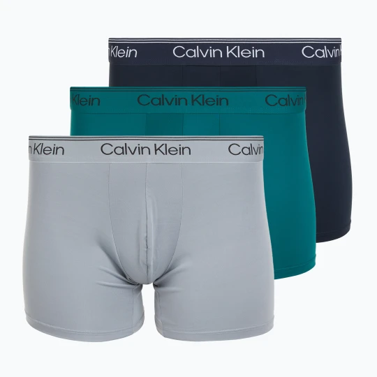 Zdjęcie produktu Bokserki Calvin Klein LV00NB4410 Brief 3 pary sleet / teal marine / shoreline Czarny