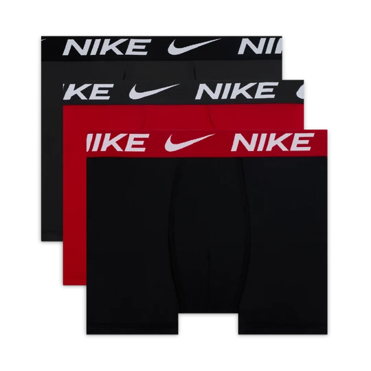 Zdjęcie produktu Bokserki dla dużych dzieci Dri-FIT Solid Nike (3 pary) - Czerwony