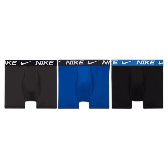 Zdjęcie produktu Bokserki dla dużych dzieci Nike Essentials Dri-FIT Micro Solid (3 pary) - Niebieski