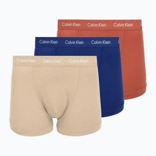 Zdjęcie produktu Bokserki męskie Calvin Klein 0000U2662G Trunk 3 pary sodalite blue / redwood / white peppe