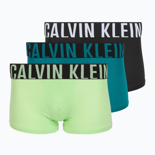 Zdjęcie produktu Bokserki męskie Calvin Klein 000NB3775A Trunk 3 pary black / teal breeze / forest freeze