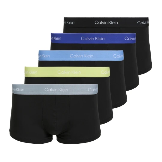 Zdjęcie produktu Bokserki męskie Calvin Klein LV00NB4390 Low Rise Trunk 5 par black wb / blue descent wb / green bi / kahki