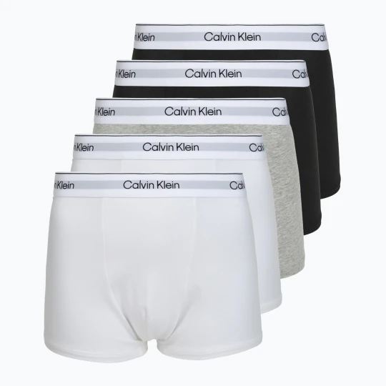 Zdjęcie produktu Bokserki męskie Calvin Klein LV00NB4437 Relaxed Fit Trunk grey heather / black / classic white