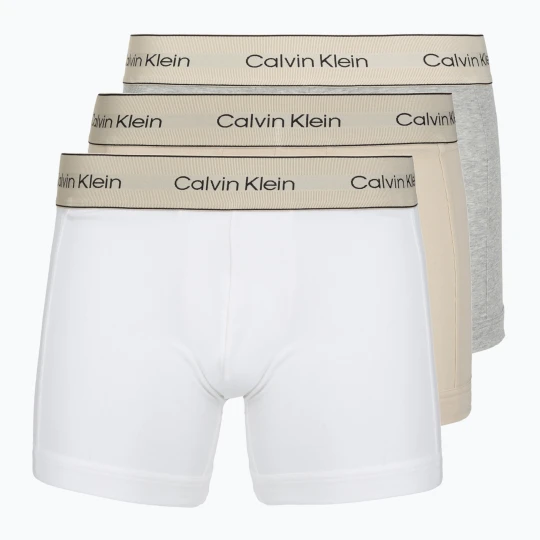 Zdjęcie produktu Bokserki męskie Calvin Klein LV00NB4447 Brief 3 pary oyster gray / grey heather / white