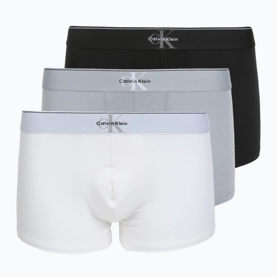 Zdjęcie produktu Bokserki męskie Calvin Klein LV00NB4472 Trunk 3 pary black/misty grey/white