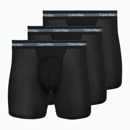 Zdjęcie produktu Bokserki męskie Calvin Klein LV00NB4538 Boxer Brief Long black / black / black