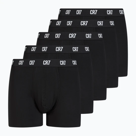 Zdjęcie produktu Bokserki męskie CR7 Basic Trunk 5 par black / white