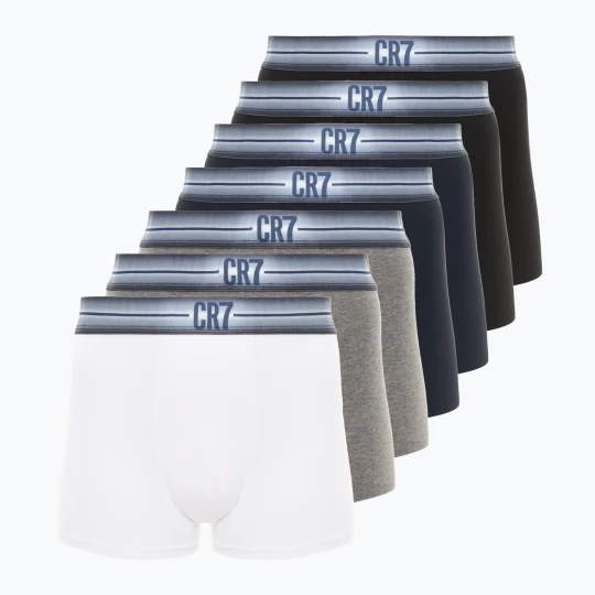 Zdjęcie produktu Bokserki męskie CR7 Basic Trunk 7 par 3104 multicolor
