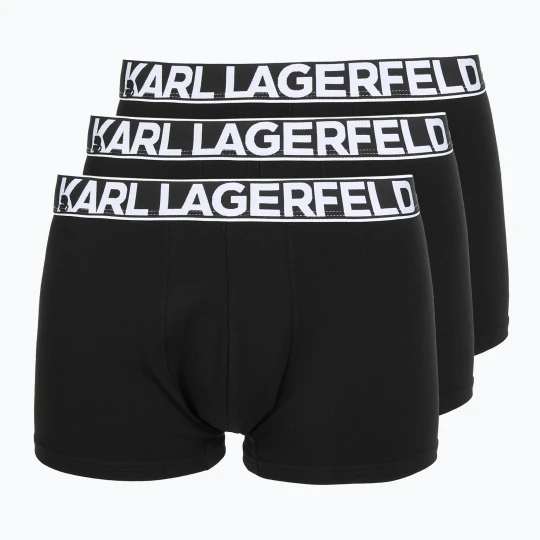 Zdjęcie produktu Bokserki męskie KARL LAGERFELD Bold Elastic Trunk 3 pary black