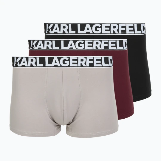 Zdjęcie produktu Bokserki męskie KARL LAGERFELD Bold Elastic Trunk 3 pary windsor / black / ash