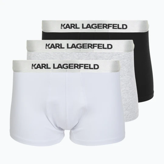 Zdjęcie produktu Bokserki męskie KARL LAGERFELD Elastic Trunk 3 pary black / white / grey