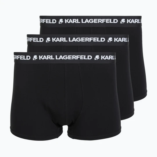Zdjęcie produktu Bokserki męskie KARL LAGERFELD Logo Trunk 3 pary black