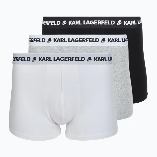 Zdjęcie produktu Bokserki męskie KARL LAGERFELD Logo Trunk 3 pary multicolor