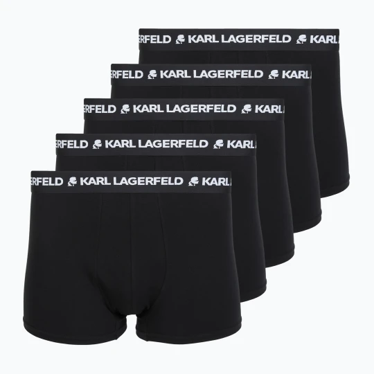 Zdjęcie produktu Bokserki męskie KARL LAGERFELD Logo Trunk 5 par black
