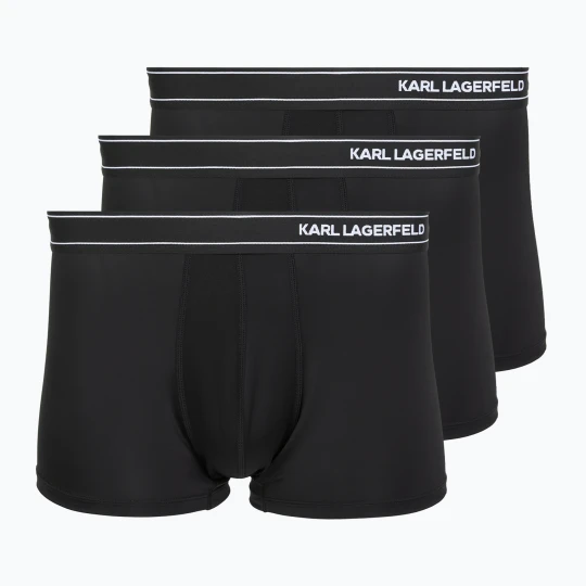 Zdjęcie produktu Bokserki męskie KARL LAGERFELD Stripe Logo Micro Trunk 3 pary black