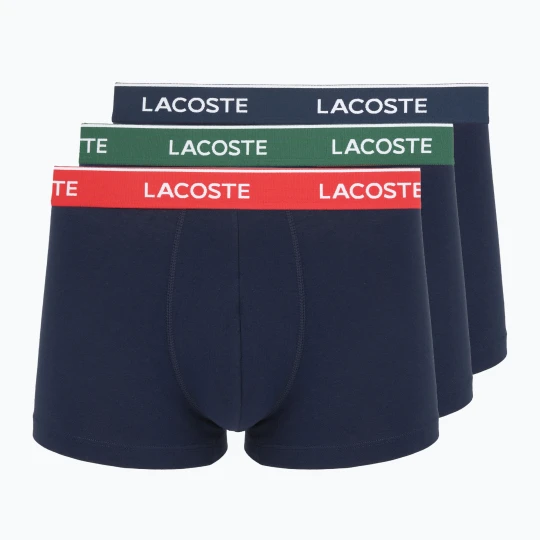 Zdjęcie produktu Bokserki męskie Lacoste 5H12997 3 pary navy blue / green / red / navy blue Granatowy