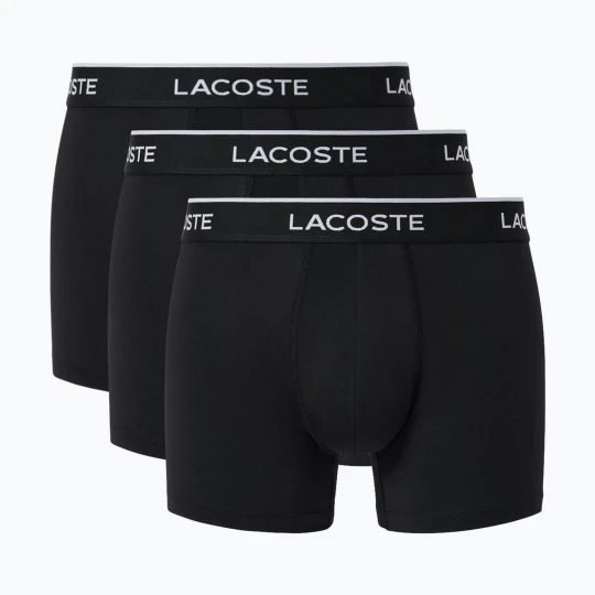 Zdjęcie produktu Bokserki męskie Lacoste 5H3202 Microfibra Negro 3 pack black